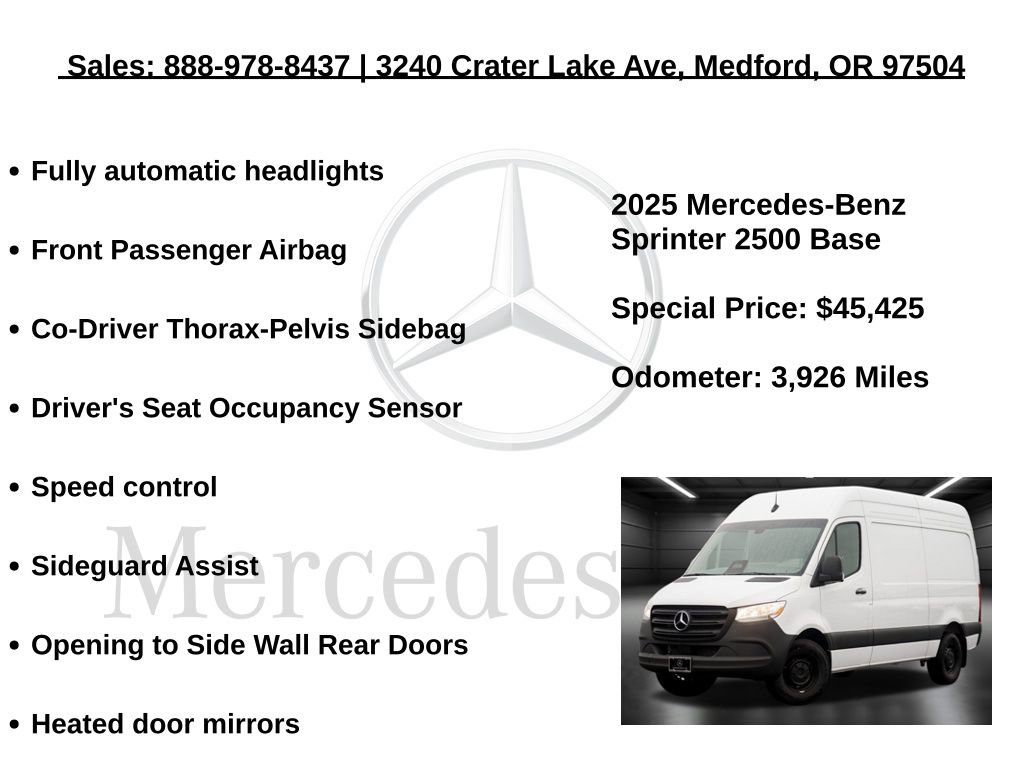 Used 2025 Mercedes-Benz Sprinter 2500 image 20