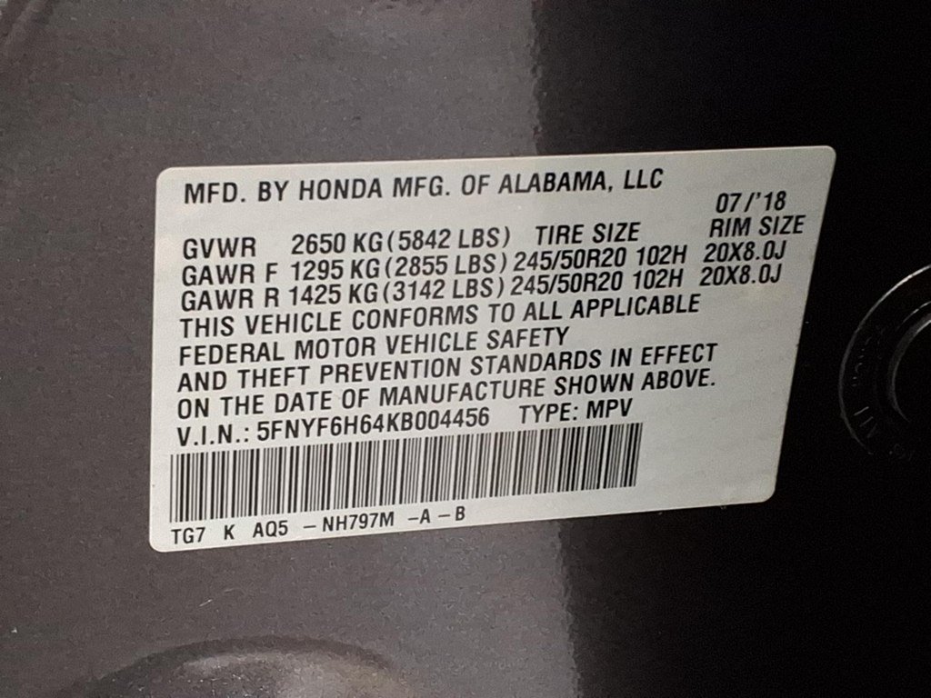 Used 2019 Honda Pilot AWD Touring image 27