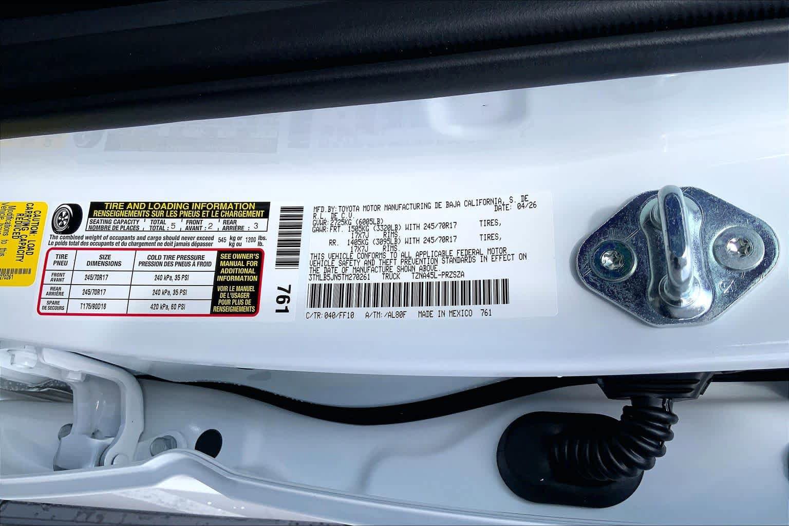 New 2026 Toyota Tacoma SR5 AWD/4WD image 21