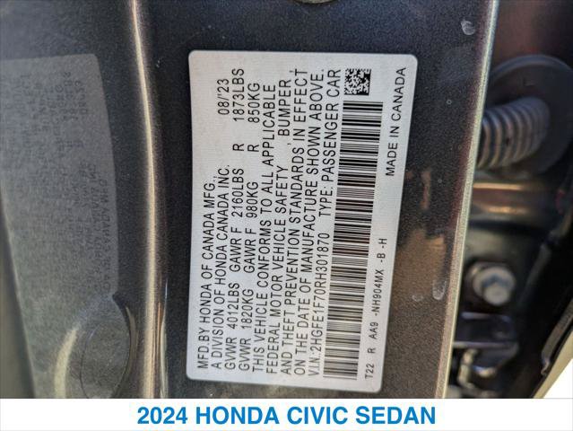 Certified 2024 Honda Civic EX image 26