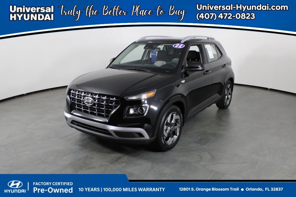 Certified 2022 Hyundai Venue SEL FWD image 1