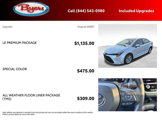 New 2026 Toyota Corolla LE w/ LE Premium Package image 5
