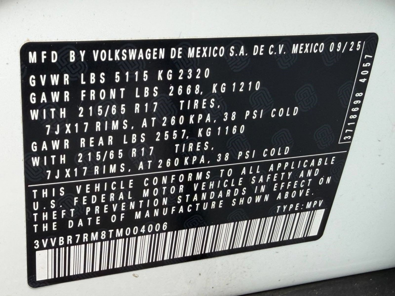 Certified 2026 Volkswagen Tiguan S AWD/4WD image 23