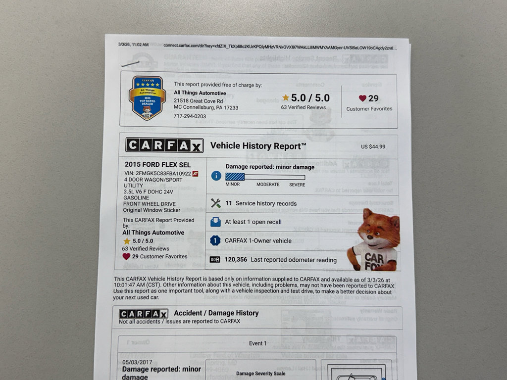 Used 2015 Ford Flex SEL w/ Equipment Group 202A image 43