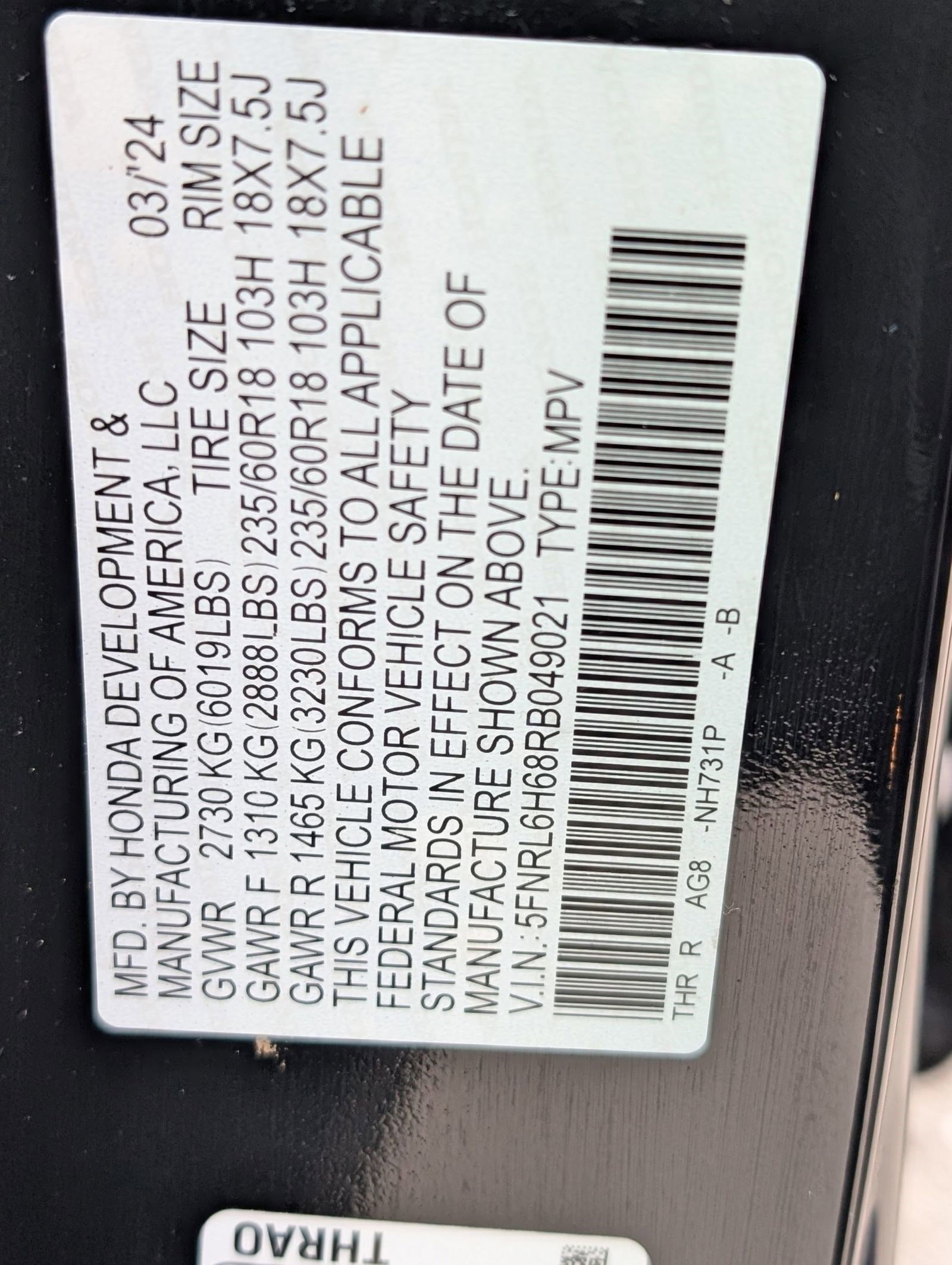 Used 2024 Honda Odyssey EX-L image 22