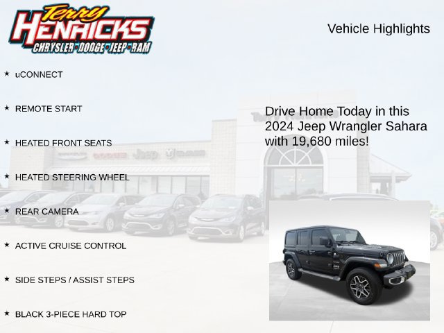 Used 2024 Jeep Wrangler Unlimited Sahara AWD/4WD image 4