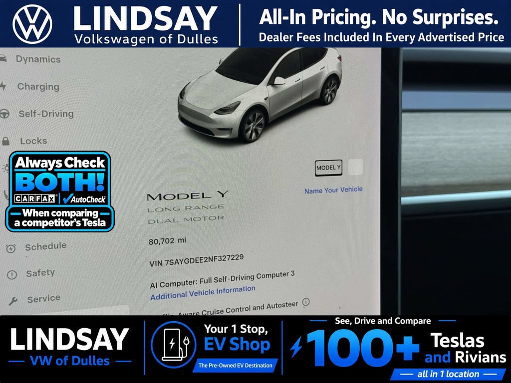Used 2022 Tesla Model Y Long Range AWD/4WD image 20