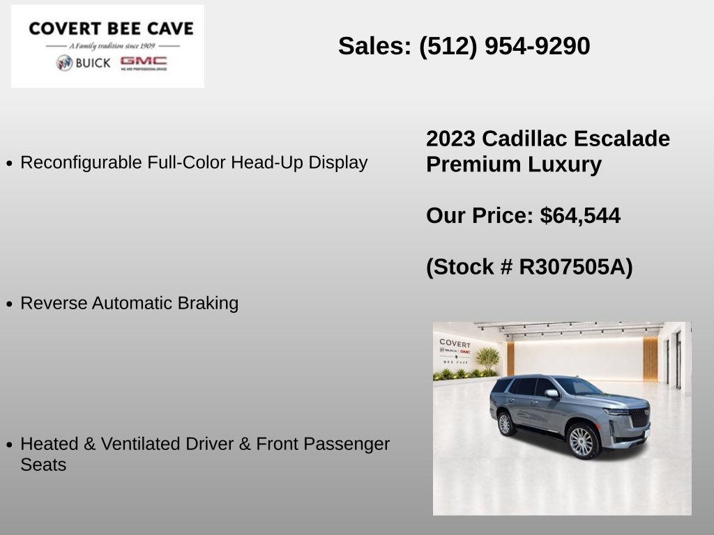 Used 2023 Cadillac Escalade Premium Luxury w/ LPO, Floor Liner Package AWD/4WD image 37