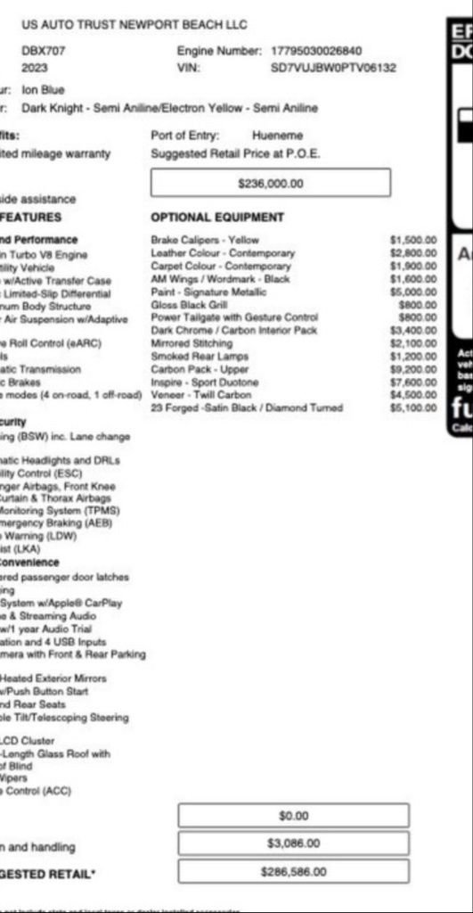 Used 2023 Aston Martin DBX 707 image 2