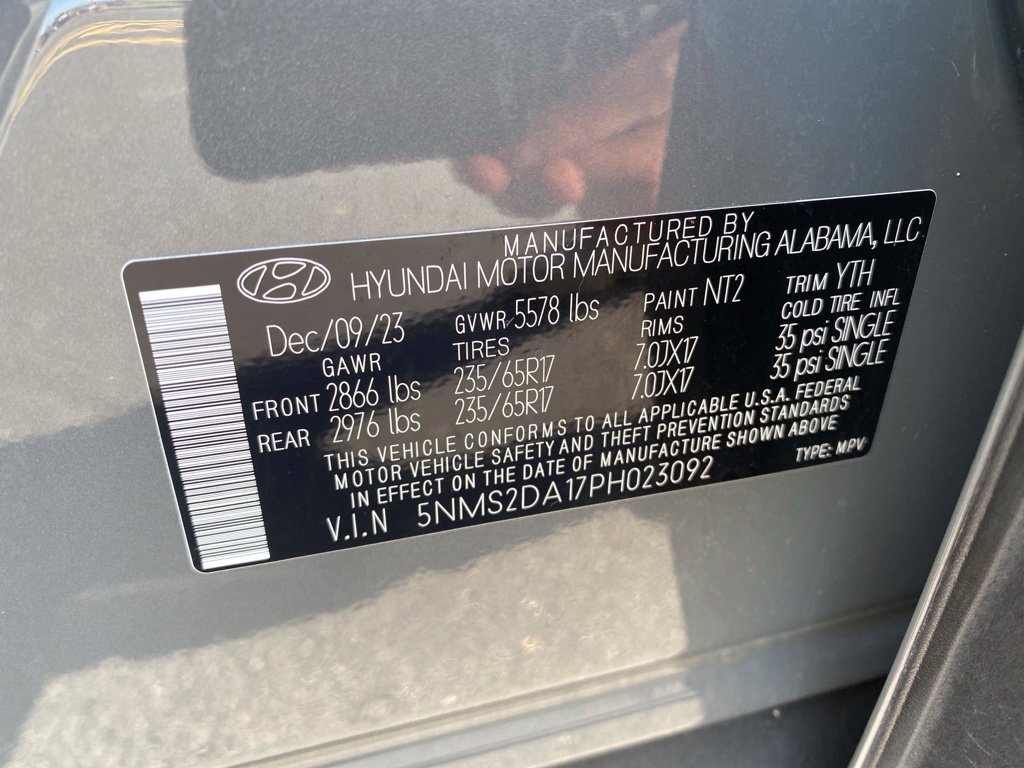 Certified 2023 Hyundai Santa Fe Blue AWD/4WD image 25