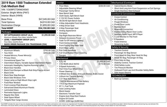 Used 2019 RAM 1500 Tradesman w/ SXT Appearance Group image 31