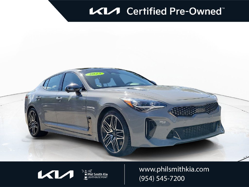 Certified 2023 Kia Stinger GT2 w/ Red Interior Color Package RWD image 1