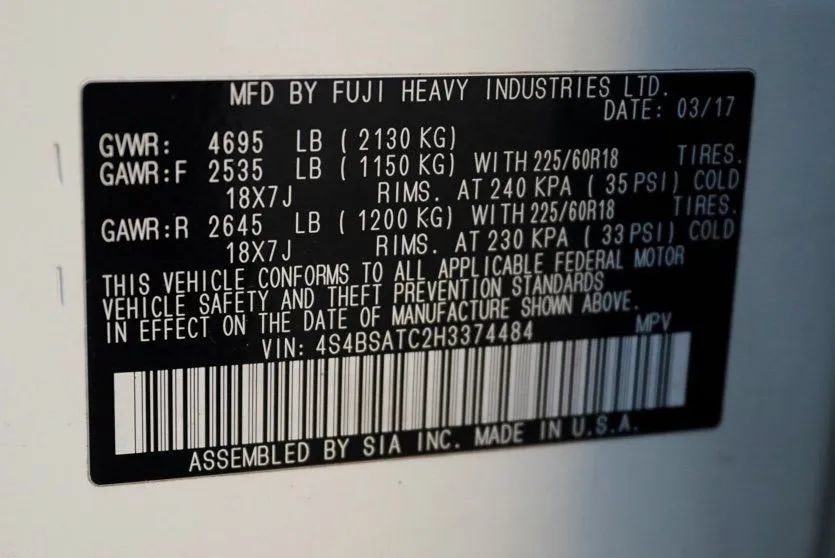 Used 2017 Subaru Outback 2.5i Touring AWD/4WD image 51