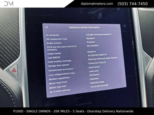 Used 2018 Tesla Model S P100D AWD/4WD image 33