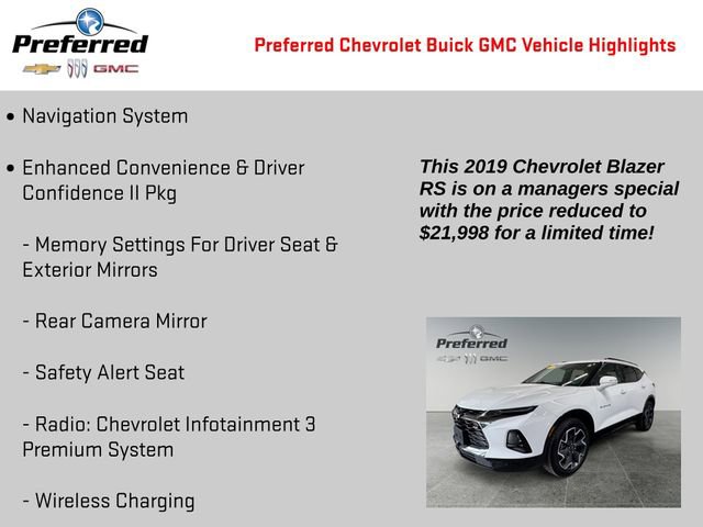 Certified 2019 Chevrolet Blazer RS image 2