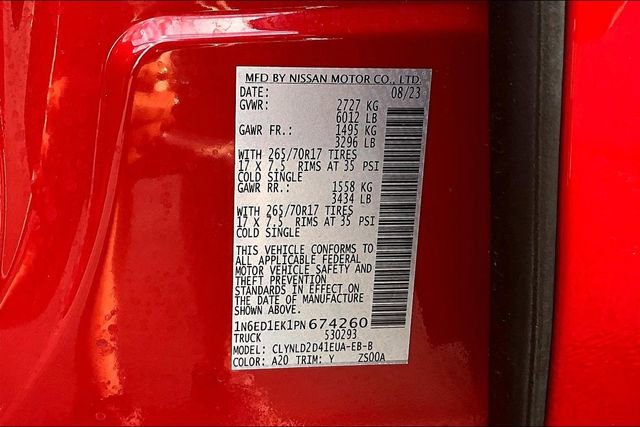 Used 2023 Nissan Frontier PRO-4X w/ Pro-4X Premium Package image 20