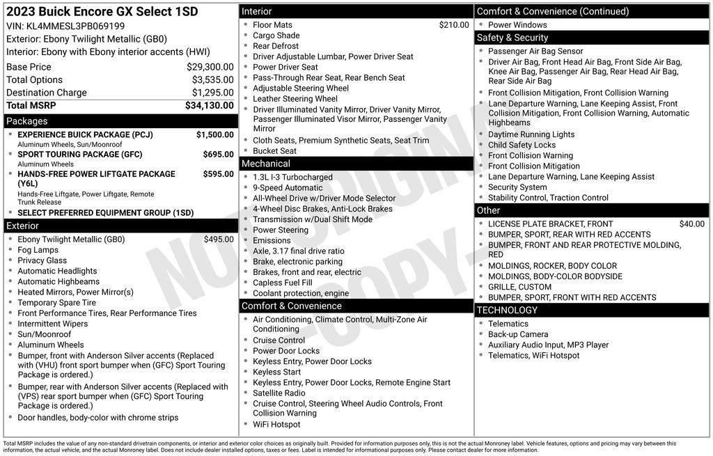 Certified 2023 Buick Encore GX Select w/ Experience Buick Package image 5