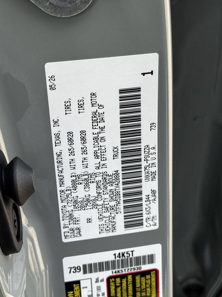 New 2026 Toyota Tundra 1794 Edition AWD/4WD image 22