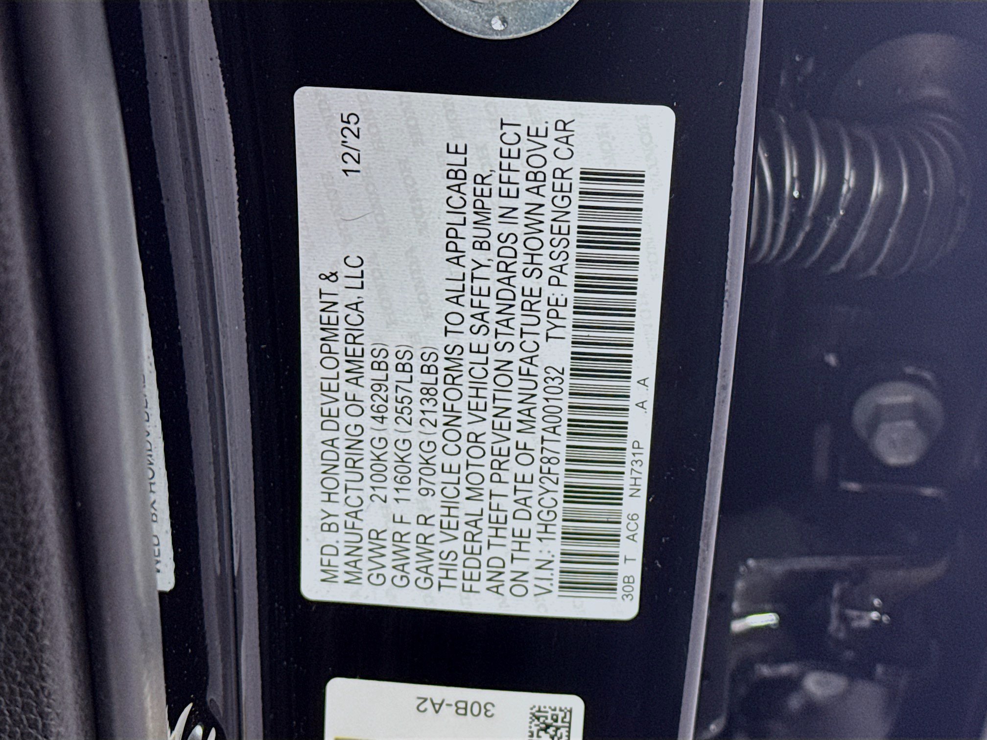 New 2026 Honda Accord Touring image 34