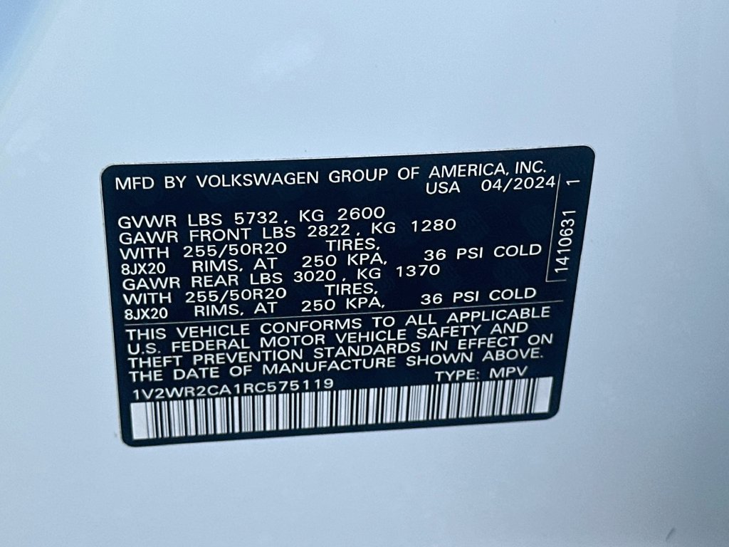 Used 2024 Volkswagen Atlas SE FWD image 32