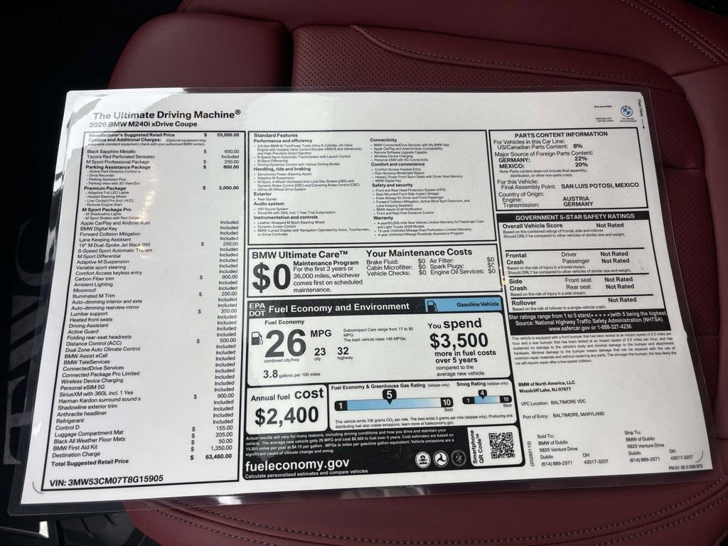 New 2026 BMW M240i xDrive Coupe w/ Premium Package image 28