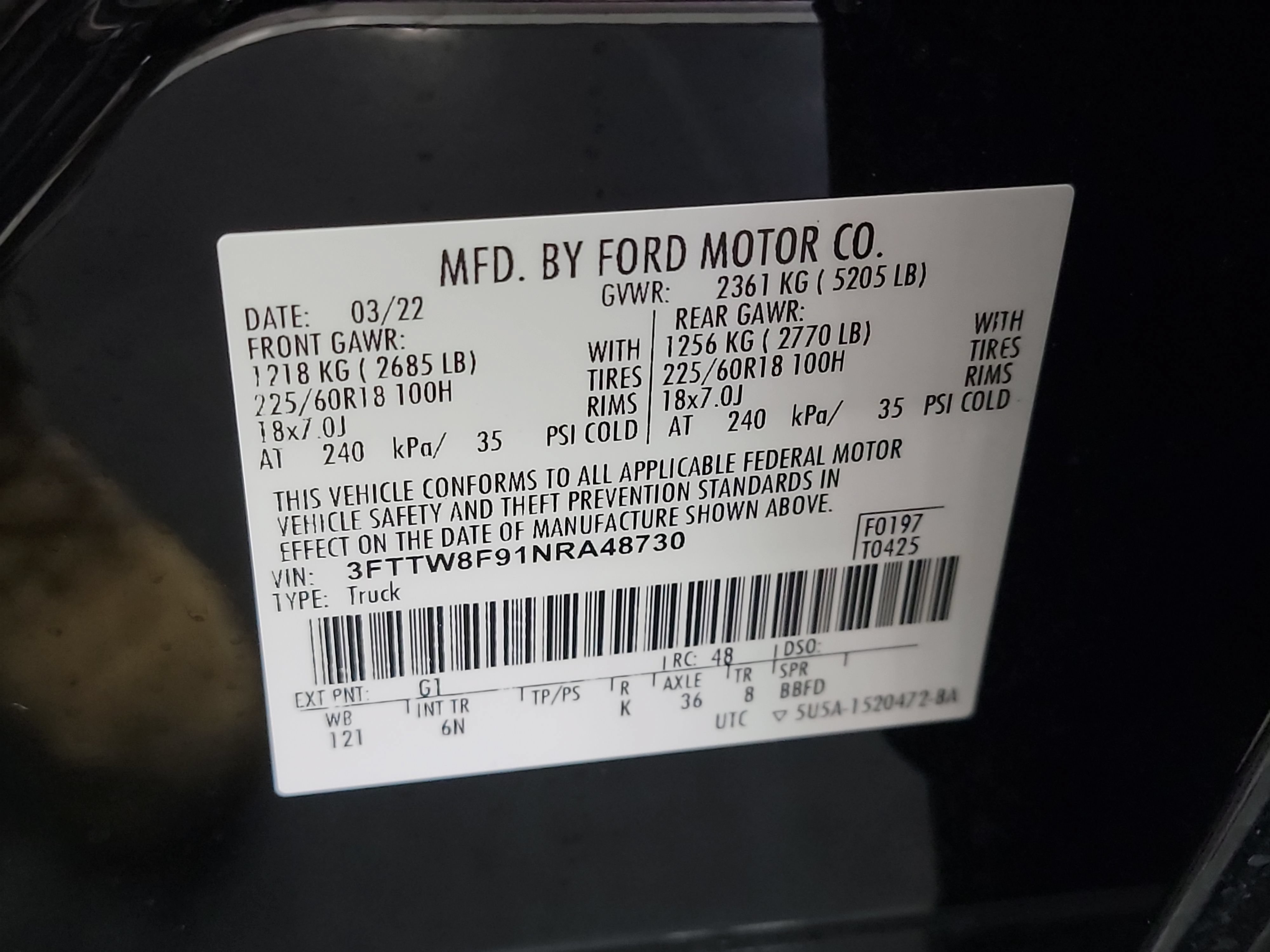 Used 2022 Ford Maverick Lariat w/ Equipment Group 500A Standard AWD/4WD image 32