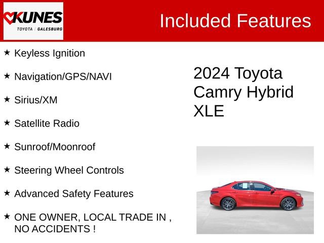 Used 2024 Toyota Camry XLE w/ Navigation Package image 3