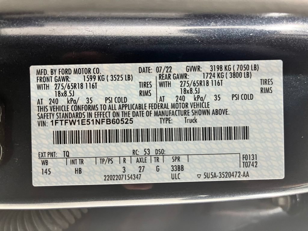 Used 2022 Ford F150 Lariat AWD/4WD image 29