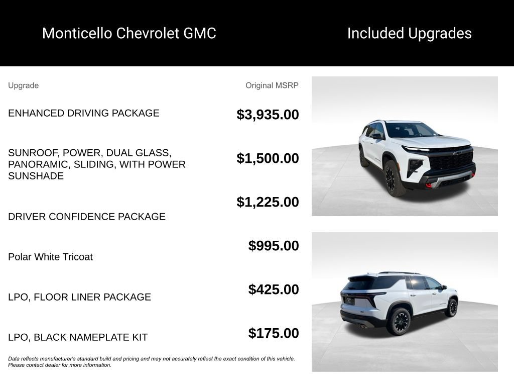 New 2026 Chevrolet Traverse Z71 w/ Enhanced Driving Package AWD/4WD image 5