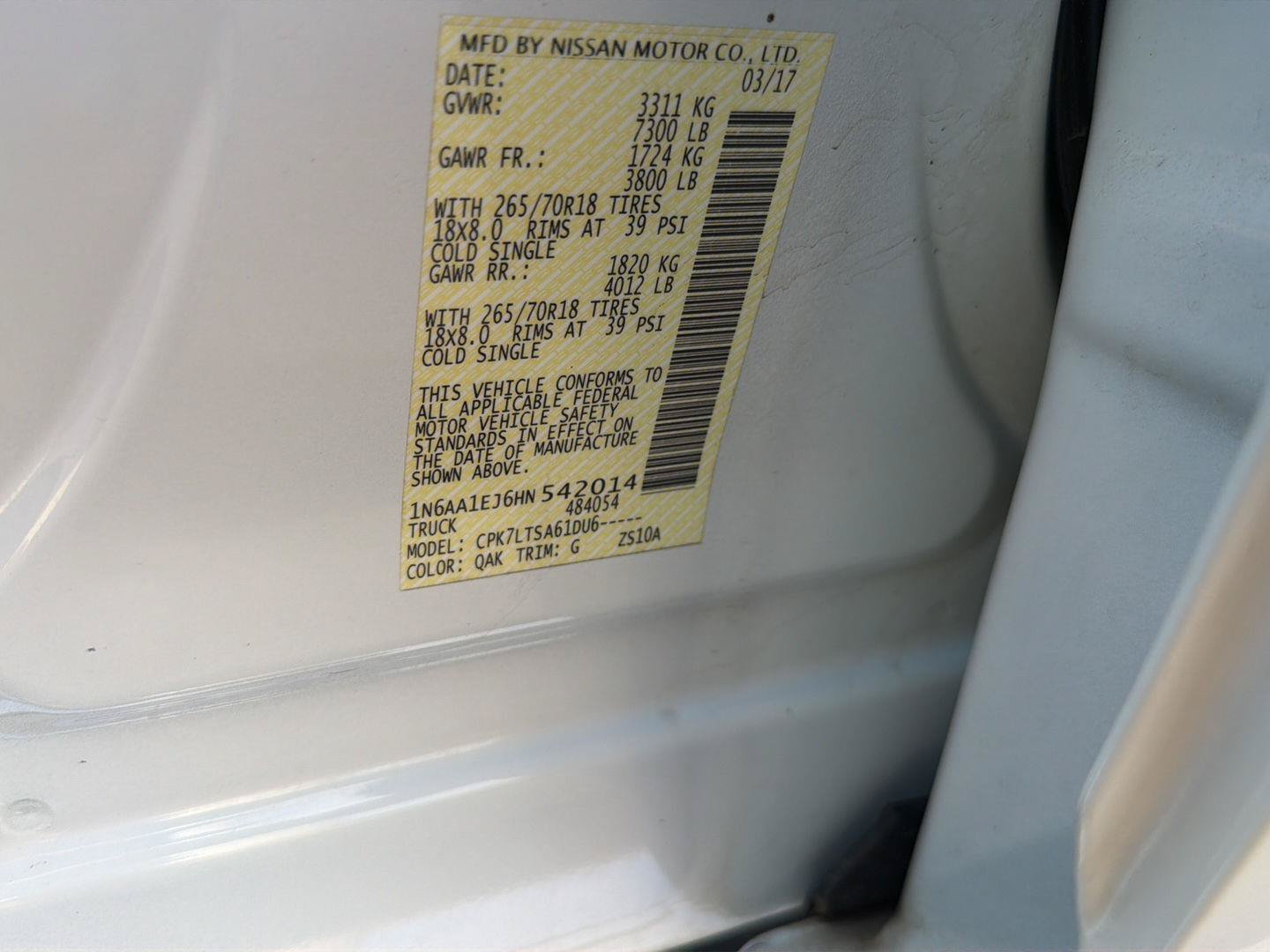 Used 2017 Nissan Titan SV AWD/4WD image 39