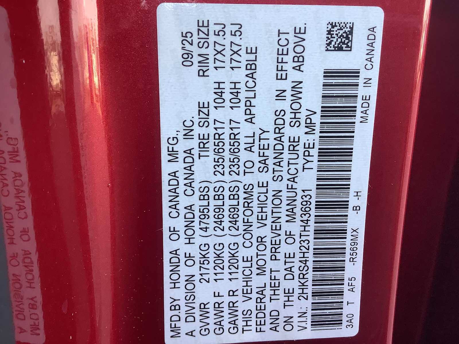 Certified 2026 Honda CR-V LX image 21