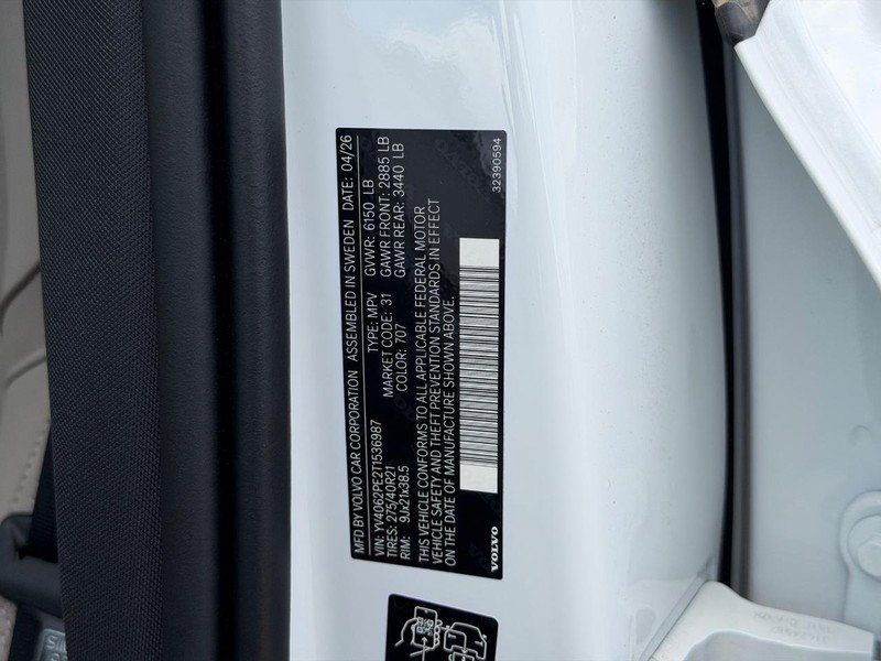 New 2026 Volvo XC90 B6 Plus w/ Protection Package Premier AWD/4WD image 14