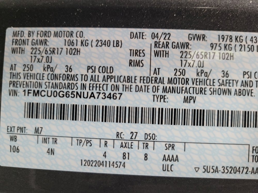 Used 2022 Ford Escape SE FWD image 33