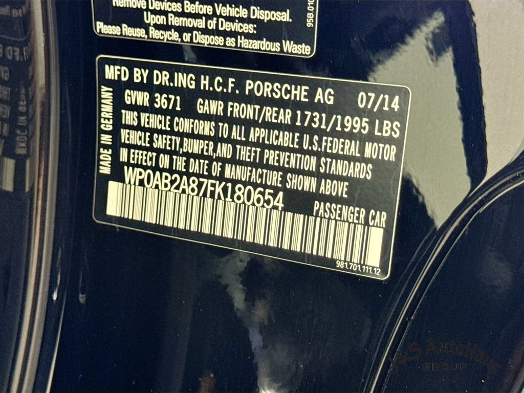 Used 2015 Porsche Cayman S RWD image 40