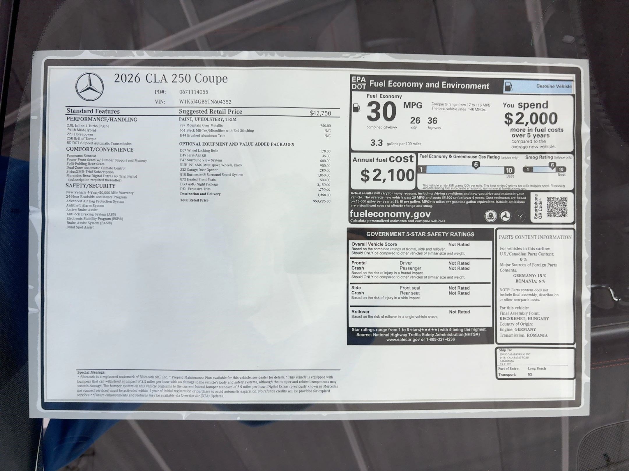 New 2026 Mercedes-Benz CLA 250 image 31