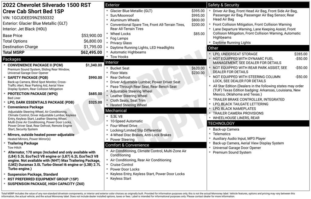 Used 2022 Chevrolet Silverado 1500 RST w/ Convenience Package II AWD/4WD image 9