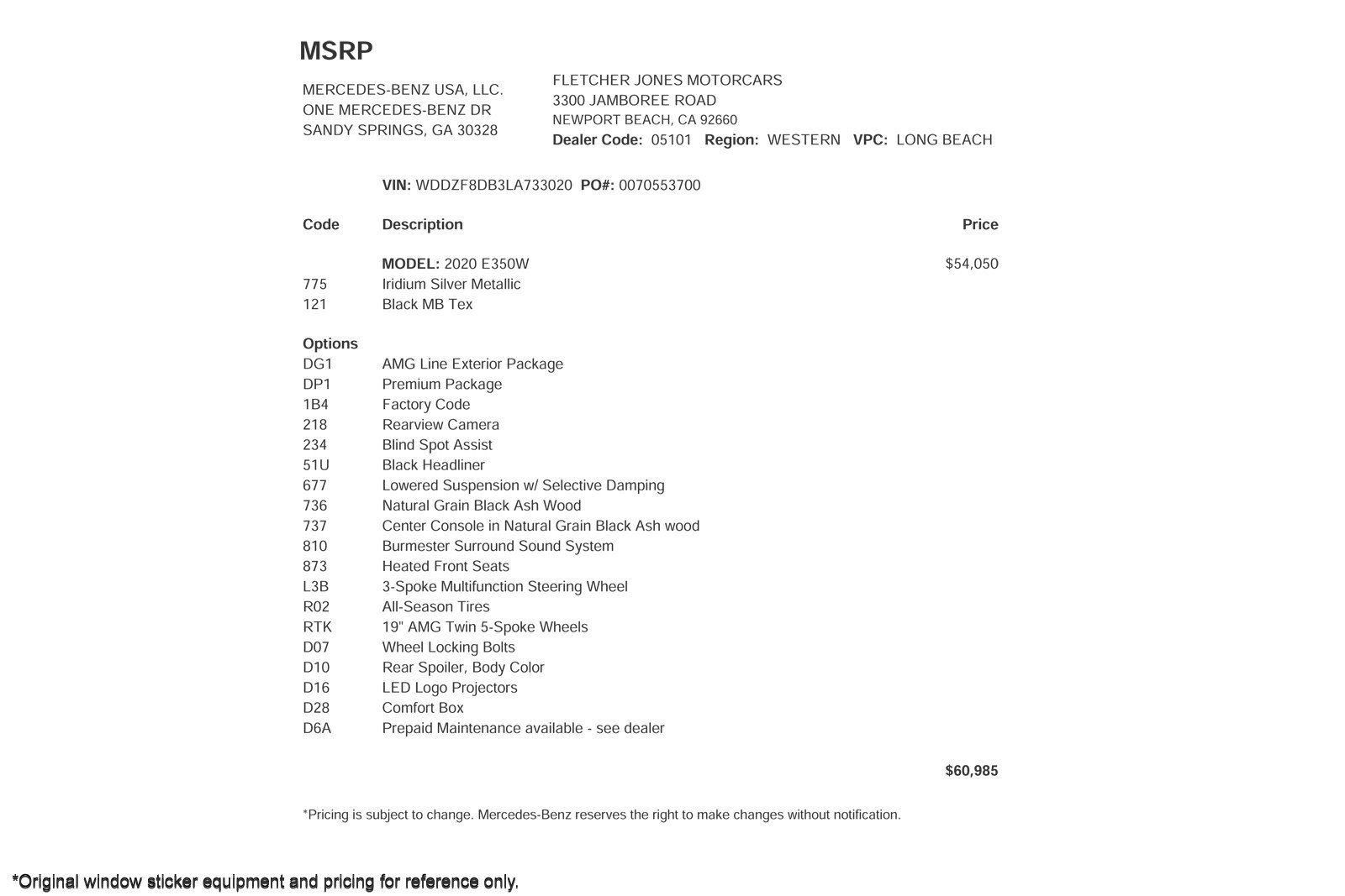 Used 2020 Mercedes-Benz E 350 Sedan image 3