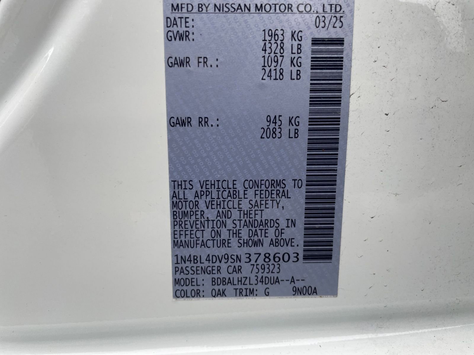 Used 2025 Nissan Altima 2.5 SV image 28