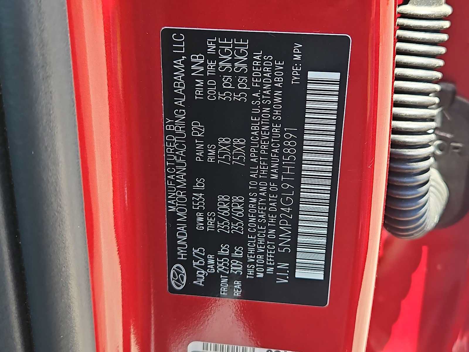 Certified 2026 Hyundai Santa Fe SEL FWD image 34