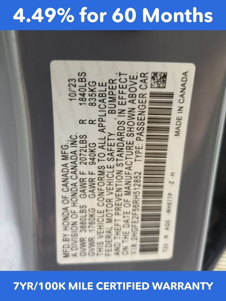Certified 2024 Honda Civic Sport image 28