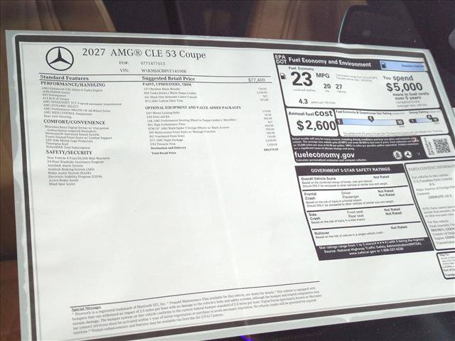 New 2027 Mercedes-Benz CLE 53 AMG 4MATIC Coupe image 18