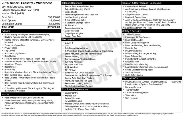 Used 2025 Subaru Crosstrek 2.5i Wilderness image 4