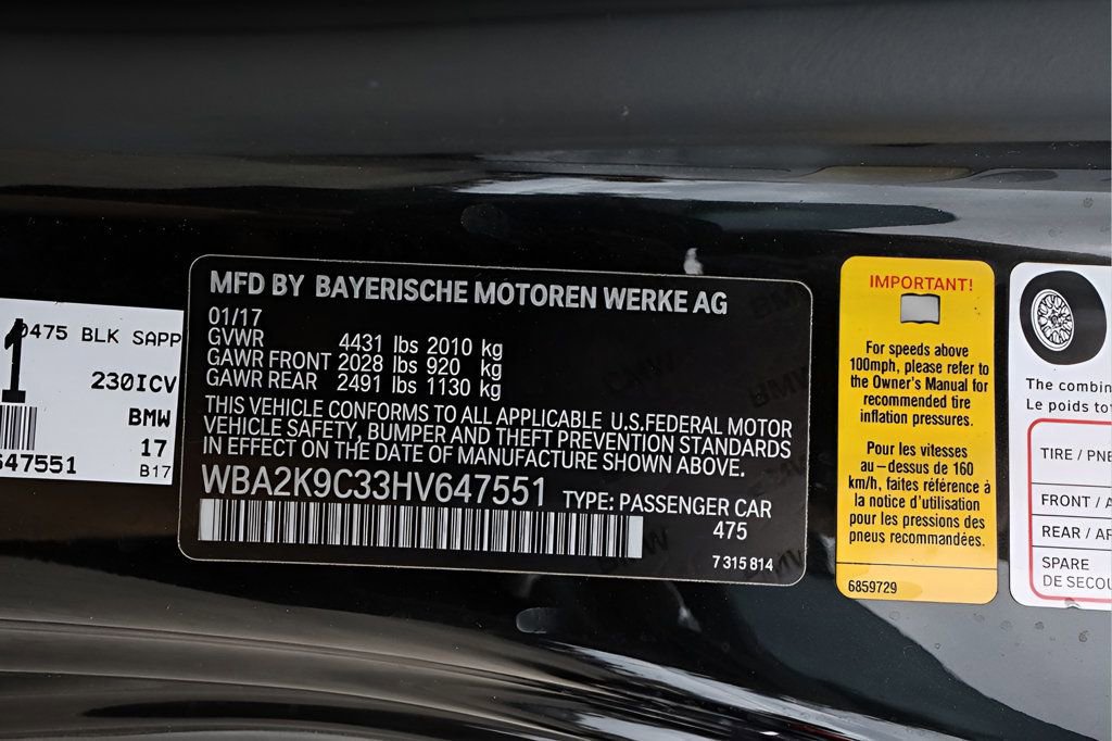 Used 2017 BMW 230i Convertible RWD image 31