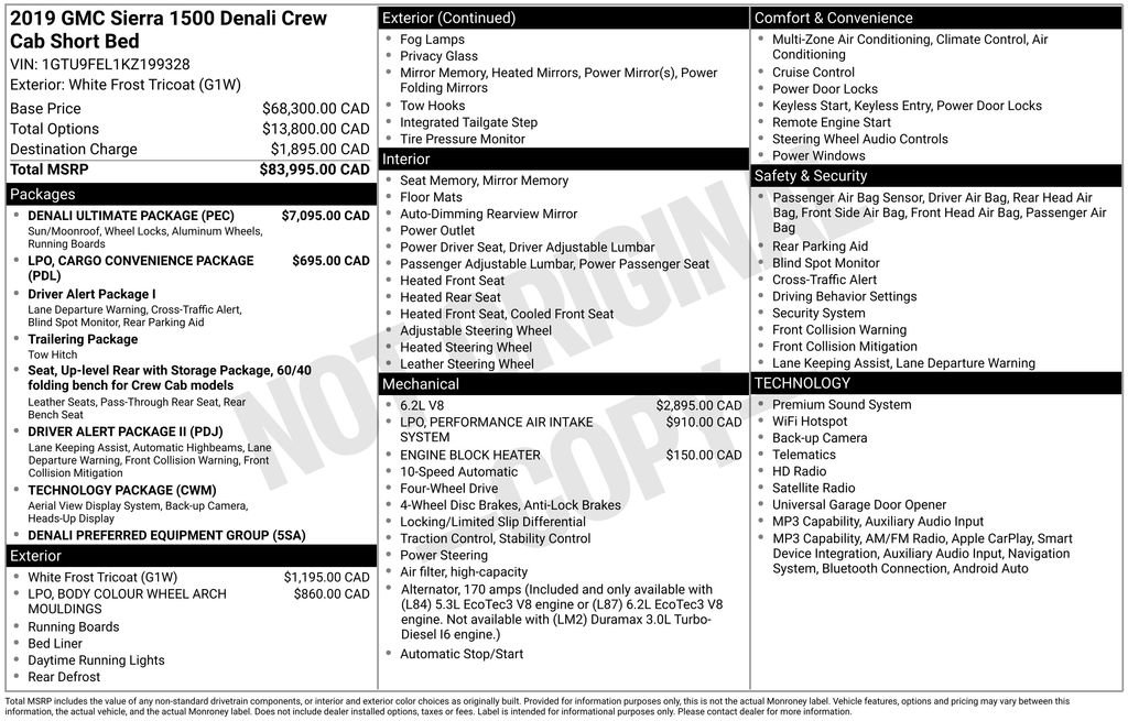 Used 2019 GMC Sierra 1500 Denali w/ Denali Ultimate Package AWD/4WD image 31