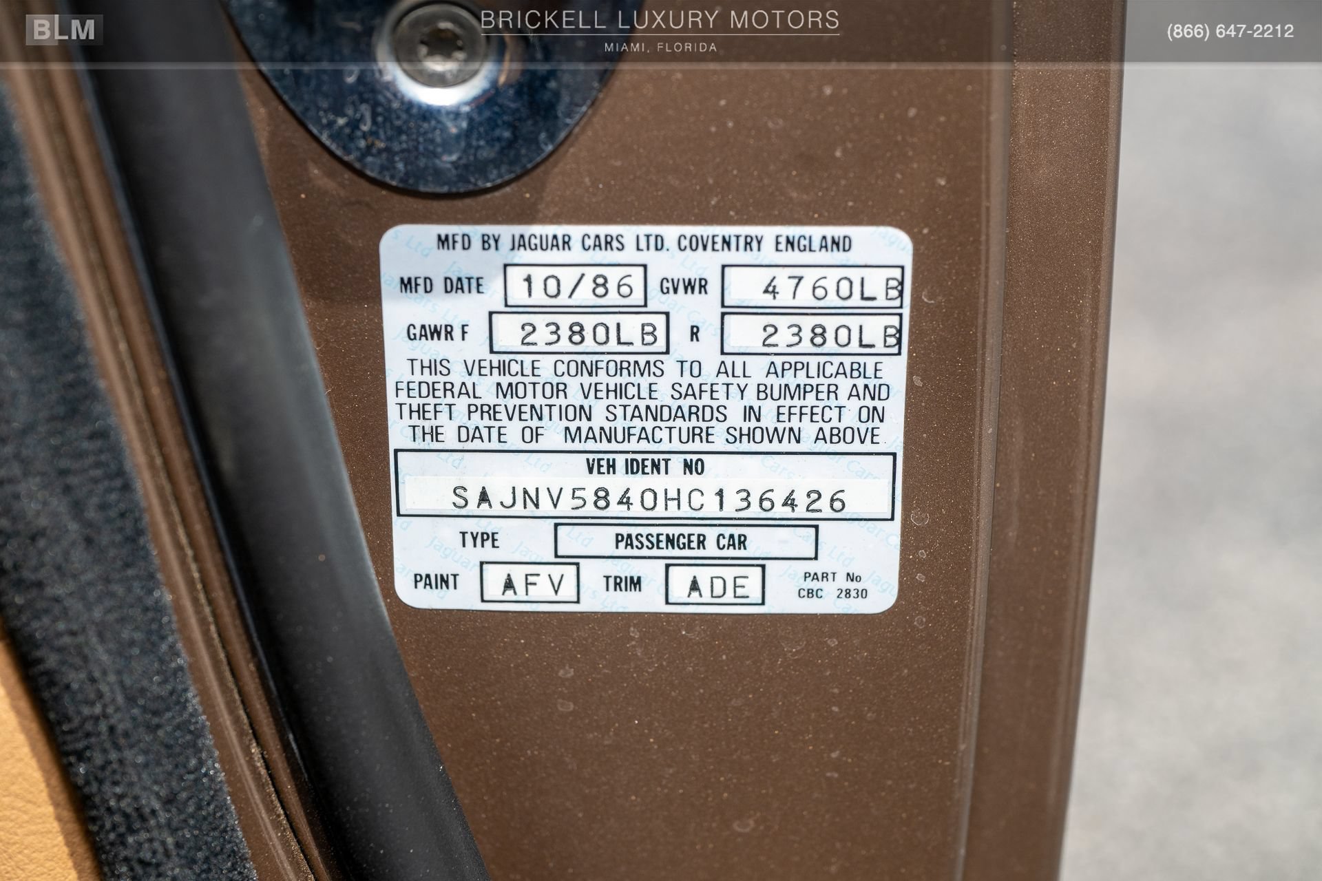 Used 1987 Jaguar XJS V12 Coupe RWD image 34