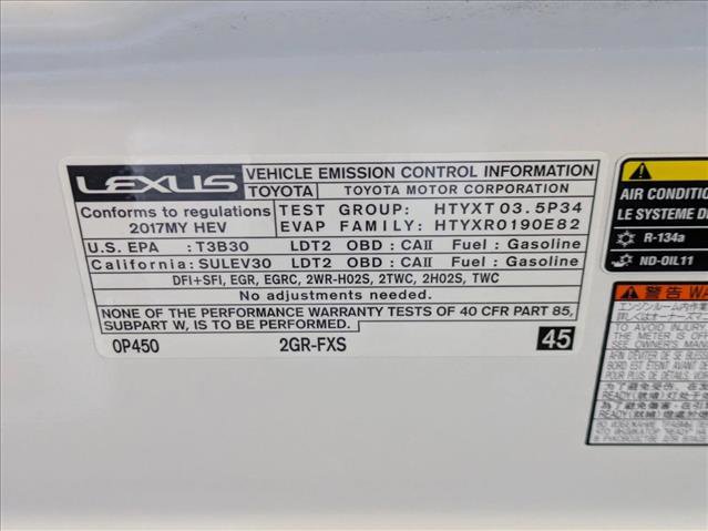 Used 2017 Lexus RX 450h AWD w/ 3500 lbs Tow Prep Package image 24