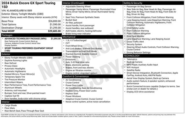 Certified 2024 Buick Encore GX Sport Touring w/ Advanced Technology Package FWD image 7