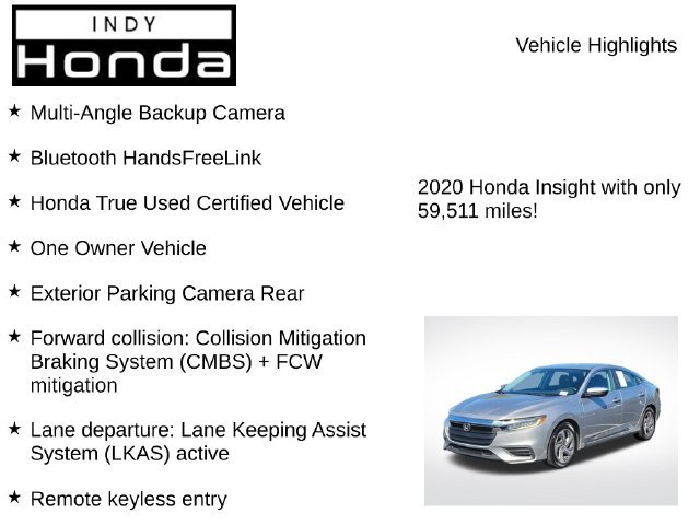 Used 2020 Honda Insight EX image 7