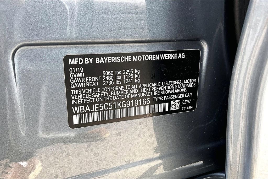 Used 2019 BMW 540i w/ Convenience Package image 16