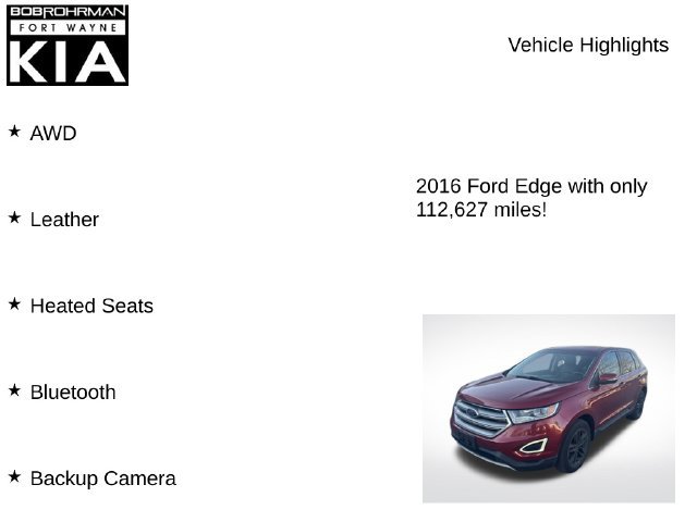 Used 2016 Ford Edge SEL w/ Equipment Group 201A AWD/4WD image 7